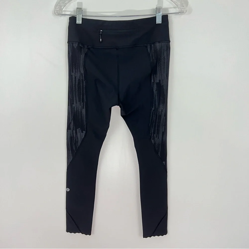 Lululemon Tight Stuff Tight in Scratch Match Black Multi Size 6